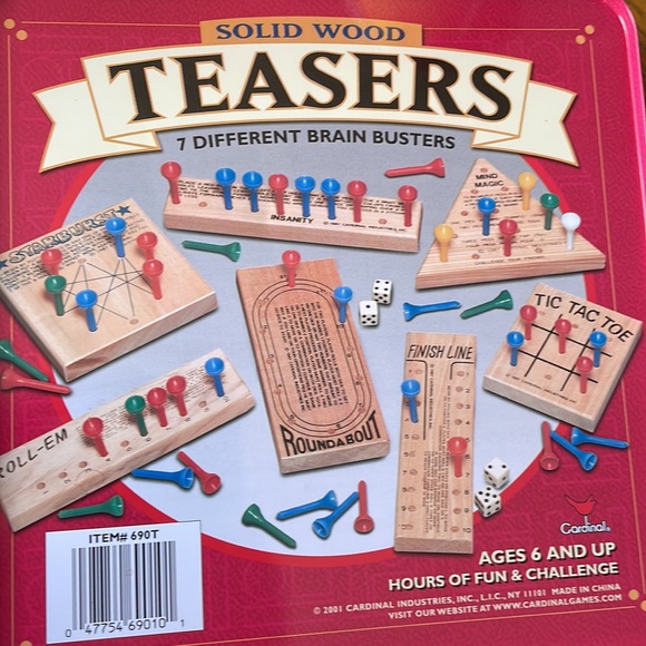 Solid Wood Teasers 7 Different Brain Busters - Picture 2 of 2